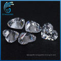 High Quality Excellent Cut Well Polished Heart Shape Cubic Zirconia Stones